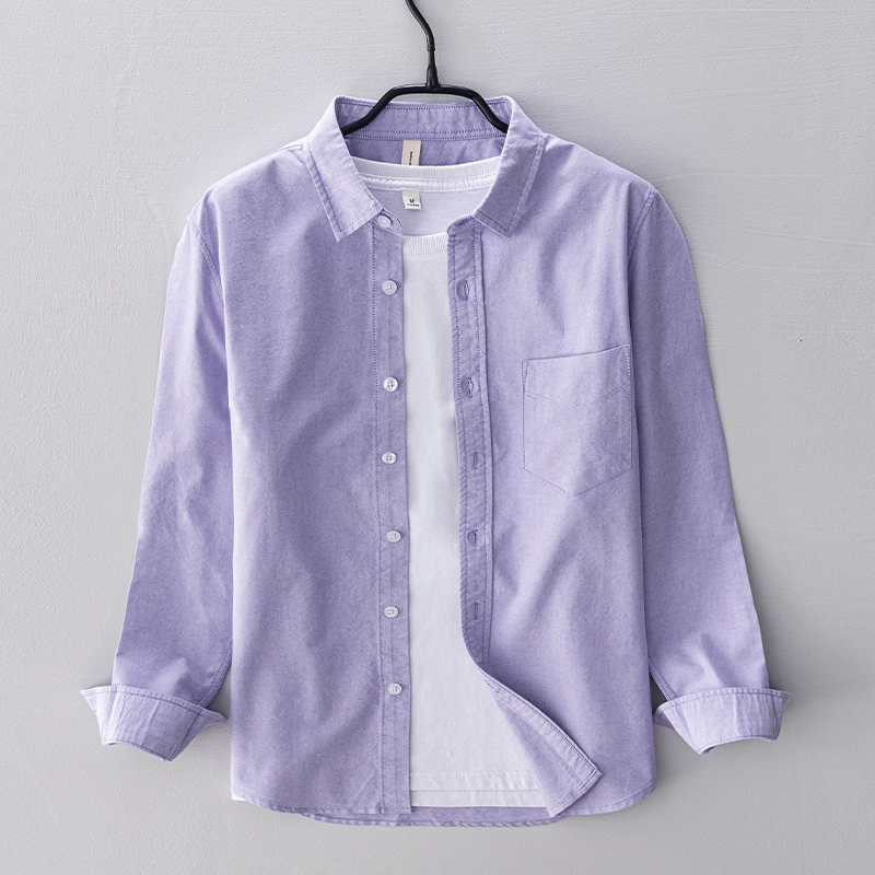 Oxford Cotton Casual Shirt Business - Nieuwe Stijl Katoenen Overhemden Met Lange