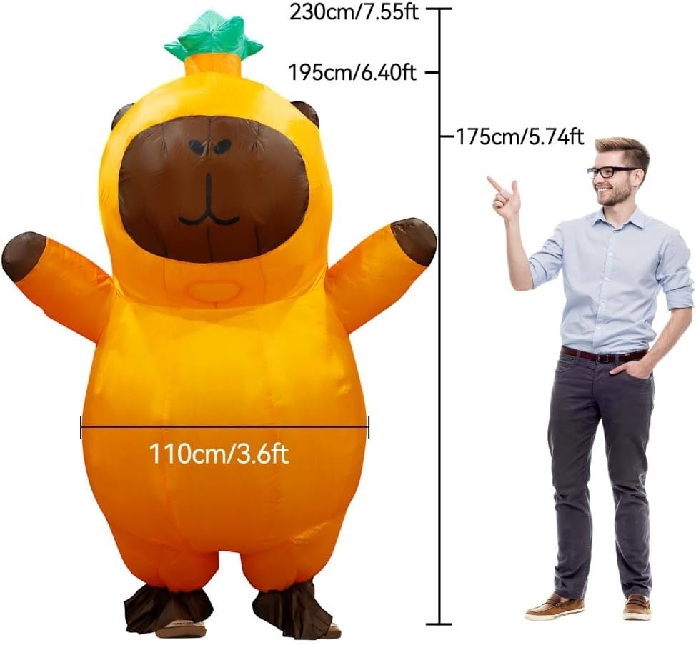 Opblaasbaar capybara-kostuum v - Suits recensie en prijs