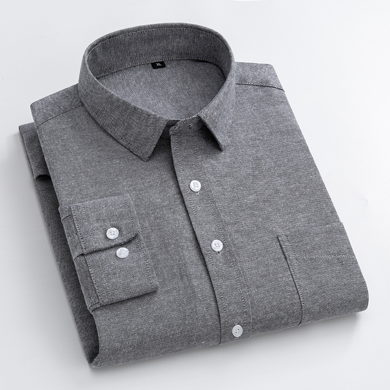 Marineblauw Oxford-shirt Heren - Oxford Cotton Casual Shirt Business recensie en prijs