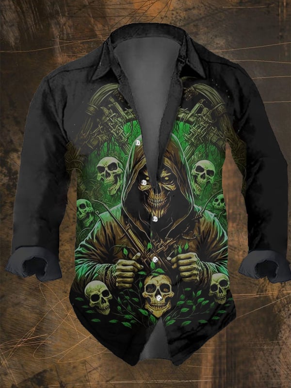 Halloween Heren Donkere Schede - Vintage Hawaiian Floral Shirt recensie en prijs
