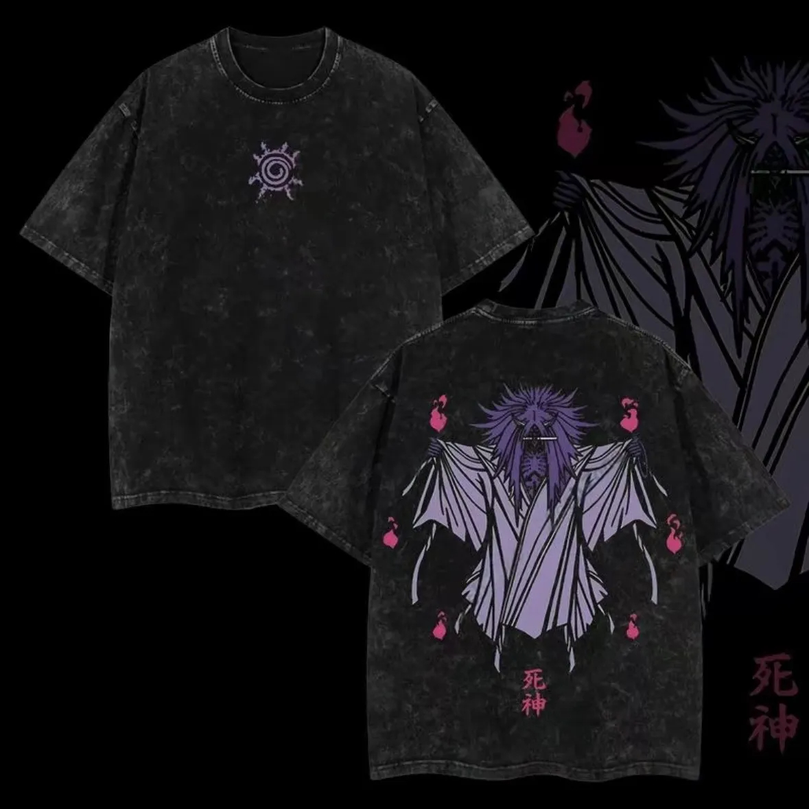 Shinigami T-shirt Naruto Reape - Acid Wash Vintage Graphic T Shirt recensie en prijs